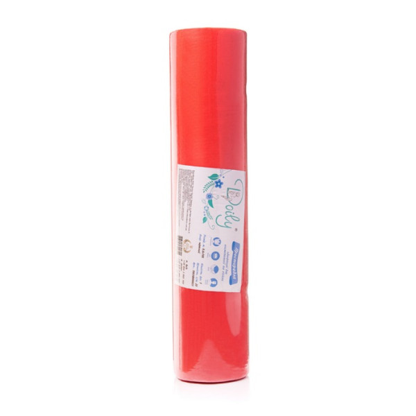 Doily sheets 0.6x100m from spunbond (1 roll), red