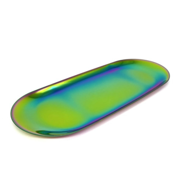Flat metal tray for tools, gradient