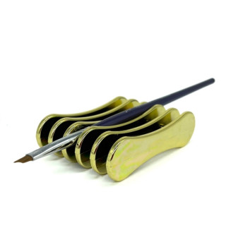 Stand for 5 brushes (golden)
