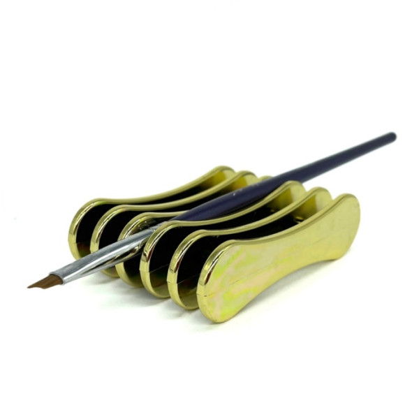 Stand for 5 brushes (golden)