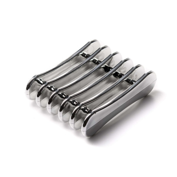 Stand for 5 brushes (silver)