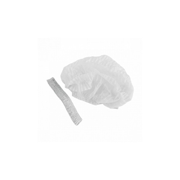 Mercator spunbond caps (100 pcs/pack, white)