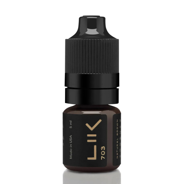 Пігмент Lik Brows 703 Natural Brown для перманентного макіяжу, 5 мл