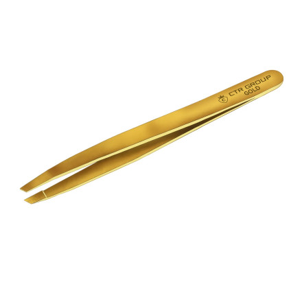 Пинцет CTR Gold (скошенный)