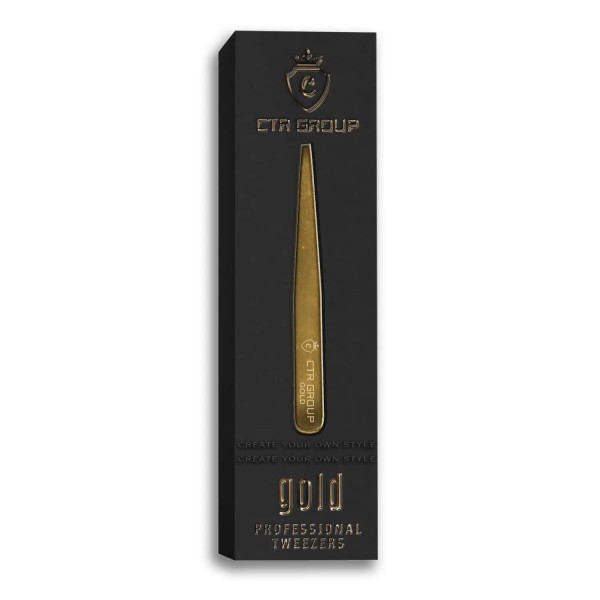 Пинцет CTR Gold (скошенный)