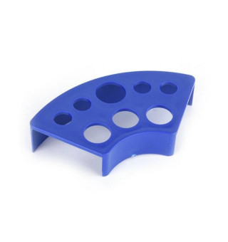 Small plastic cap stand (blue)
