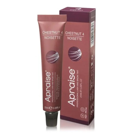 Tint for eyebrows and eyelashes APRAISE PPD FREE No. 4 (chestnut), 20 ml