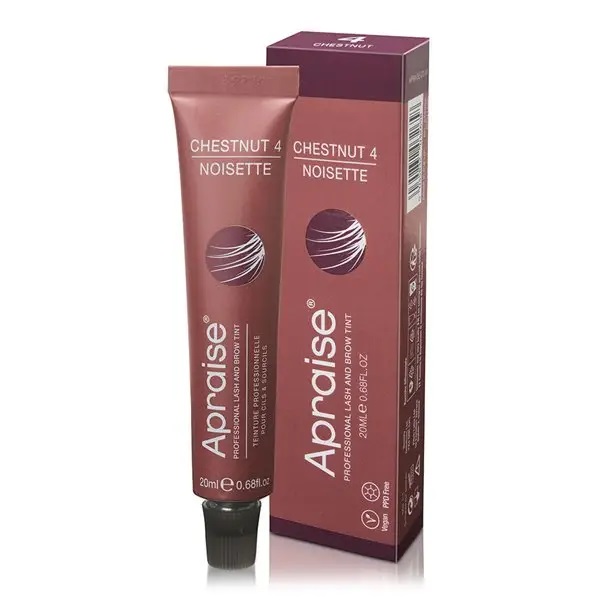 Tint for eyebrows and eyelashes APRAISE PPD FREE No. 4 (chestnut), 20 ml