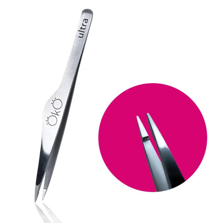 Eyebrow tweezers OKO Ultra Point 03, point (manual sharpening)