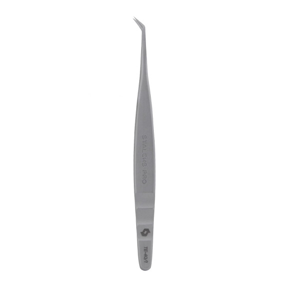 Пінцет професійний для вій L-подібний STALEKS PRO EXPERT 40 TYPE 1 TE-40/1