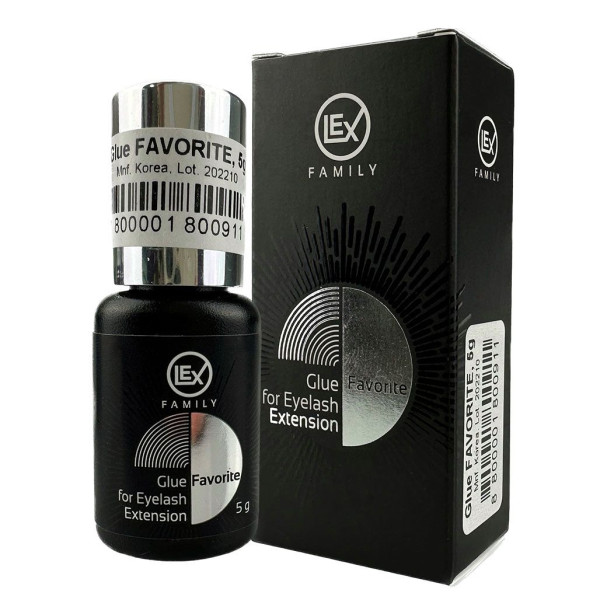 Клей для вій LEX Black Glue FAVORITE, 5ml