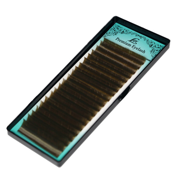 Lashes dark brown 20 lines LEX mix CC, 0.07, 7-12 mm