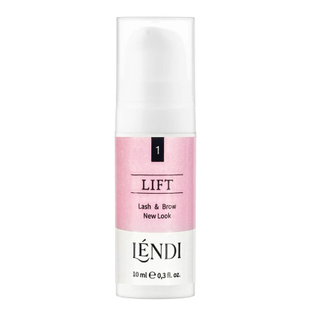 Composition for laminating eyelashes and eyebrows Lendi No.1 "Lash and Brow New Look", 10 ml, dispenser