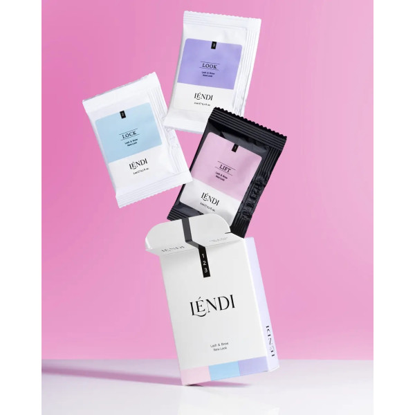 Set of ingredients for laminating eyelashes and eyebrows Lendi 3x3 ml "Lash and Brow New Look"