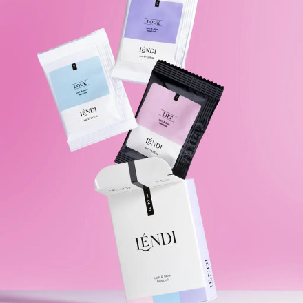 Set of ingredients for laminating eyelashes and eyebrows Lendi 3x3 ml "Lash and Brow New Look"