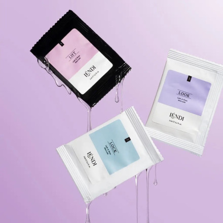 Set of ingredients for laminating eyelashes and eyebrows Lendi 3x3 ml "Lash and Brow New Look"