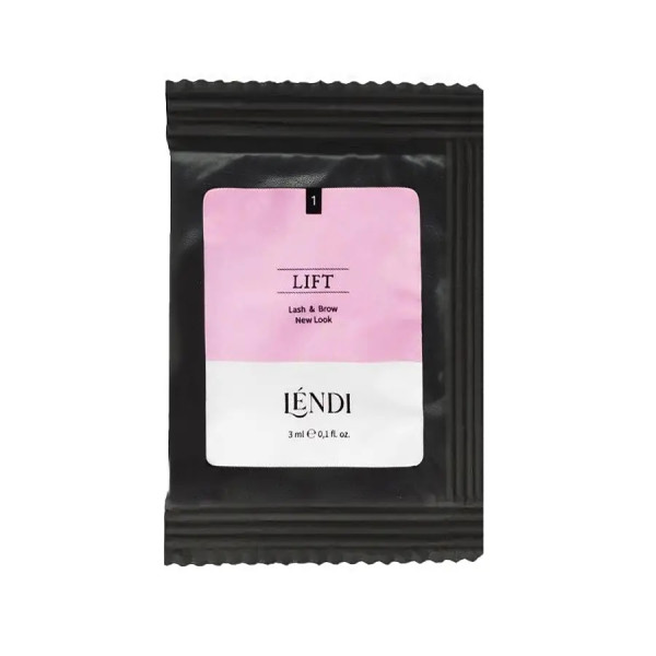 Composition for laminating eyelashes and eyebrows Lendi No.1 "Lash and Brow New Look", 3 ml, in a sachet