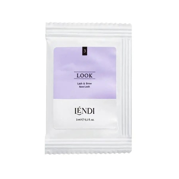 Composition for laminating eyelashes and eyebrows Lendi No.3 "Lash and Brow New Look", 3 ml, in a sachet