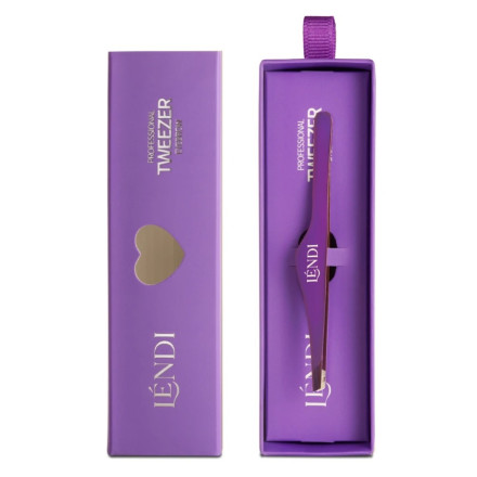 Пинцет для бровей скошенный Lendi Magical Glow (Магическое Сияние)