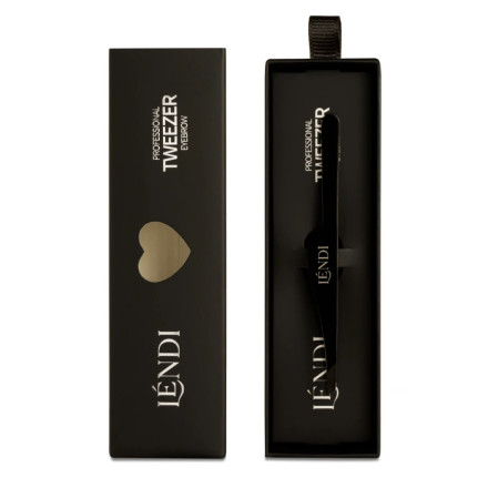 Lendi Beveled Eyebrow Tweezers Black Magic