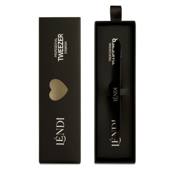 Lendi Beveled Eyebrow Tweezers Black Magic