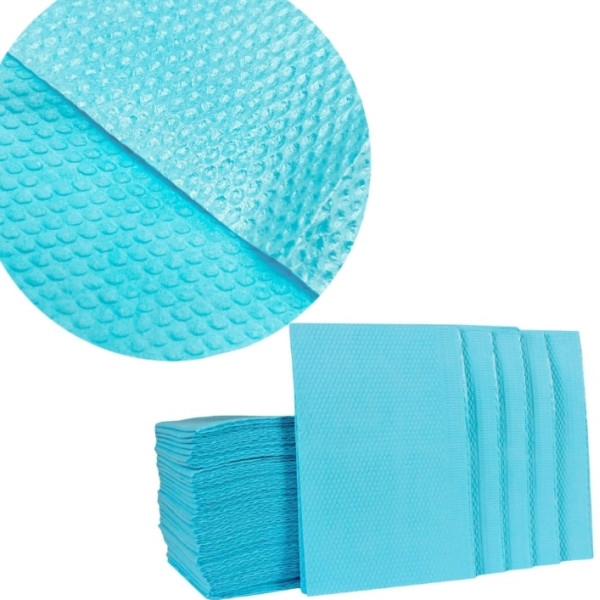 Dental napkins (bibs), 25 pcs./pack, turquoise