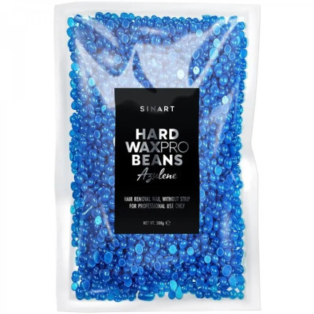 Wosk do depilacji Sinart HARD WAXPRO BEANS AZULENE, 500 g