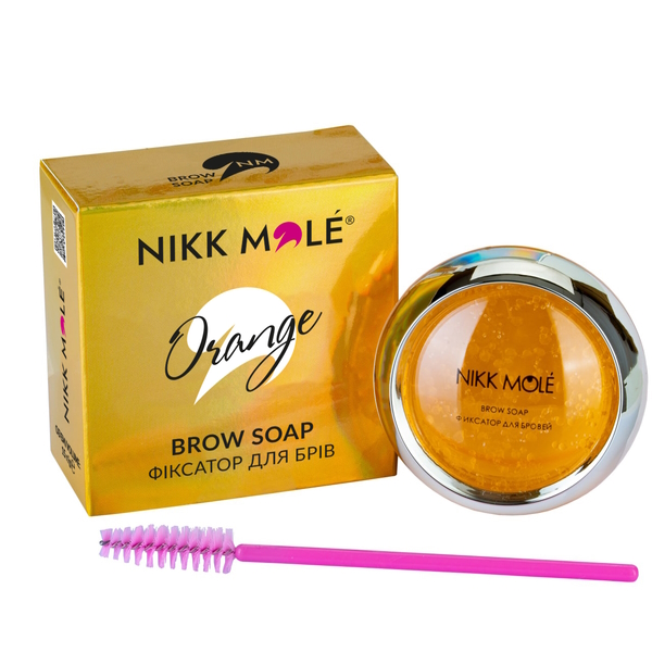 Fixator for eyebrows Nikk Mole (Orange), 15g