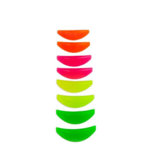 Set of silicone curlers Elan, 4 pairs (S,M,L,XL), multicoloured
