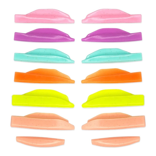 ZOLA Rainbow L-Curl lamination rollers (2s, 2.5 M, 3L, 4XL, 4.5 XLL)