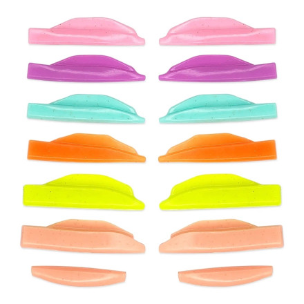 ZOLA Rainbow L-Curl lamination rollers (2s, 2.5 M, 3L, 4XL, 4.5 XLL)