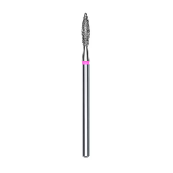 Diamond cutter STALEKS PRO EXPERT flame red 2.3 mm diameter, working part 10 mm