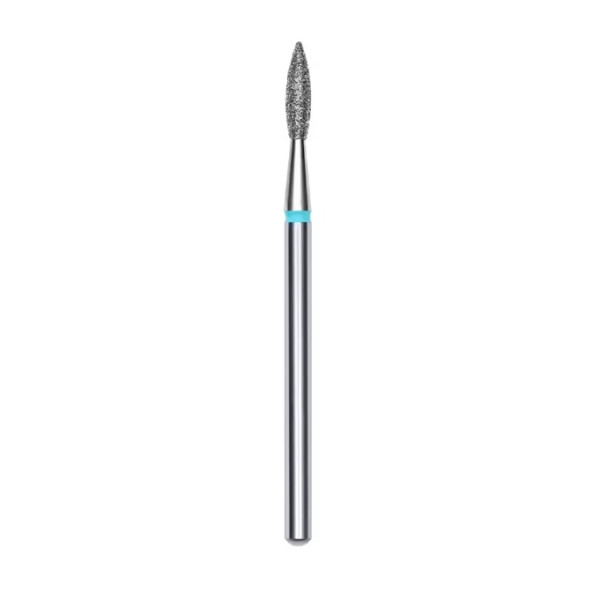 Frez diamentowy STALEKS PRO EXPERT flame sharp niebieski, średnica 2.1 mm, część robocza 8 mm