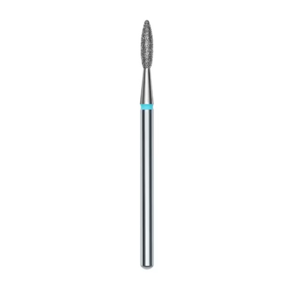 Фреза алмазная STALEKS PRO EXPERT пламя синяя диаметр 2,3 мм, рабочая часть 10 мм