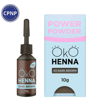 OKO Power Powder Brow Henna, 03 Dark Brown, 10 g
