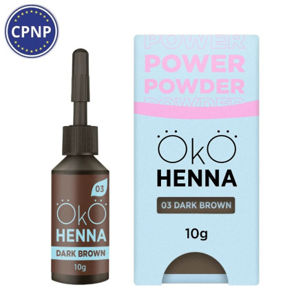 OKO Power Powder Brow Henna, 03 Dark Brown, 10 g