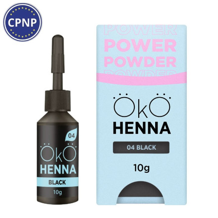 OKO Power Powder Brow Henna, 04 Black, 10 g