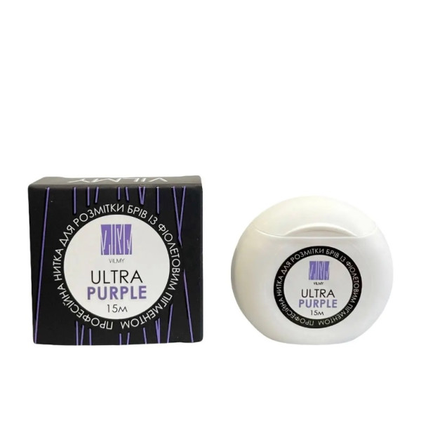 Professional eyebrow thread "VILMY" ULTRA PURPLE, 15 m