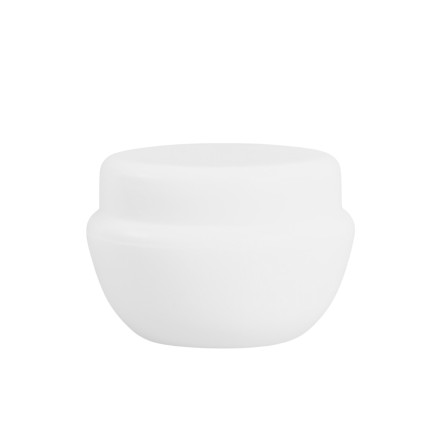 Cosmetic jar with protective disc 5 ml (white)