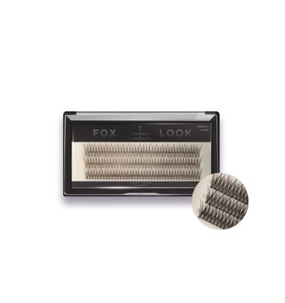 Накладные ресницы пучковые CTR Fox Look 12D, 0.10 - 14 mm