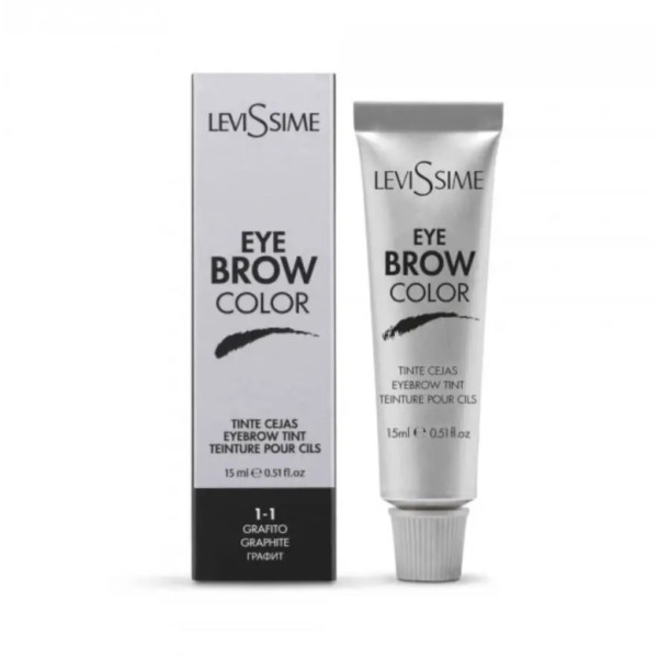 LeviSsime Eye Brow Colour No. 1-1 Graphite, 15 ml (grey packaging)