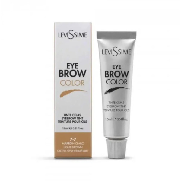 Фарба для брів LeviSsime Eye Brow Color №7-7 Світло-коричнева, 15 мл (сіра упаковка)