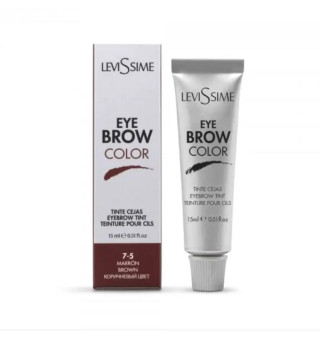 Краска для бровей LeviSsime Eye Brow Color №7-5 Коричневая, 15 мл (серая упаковка)