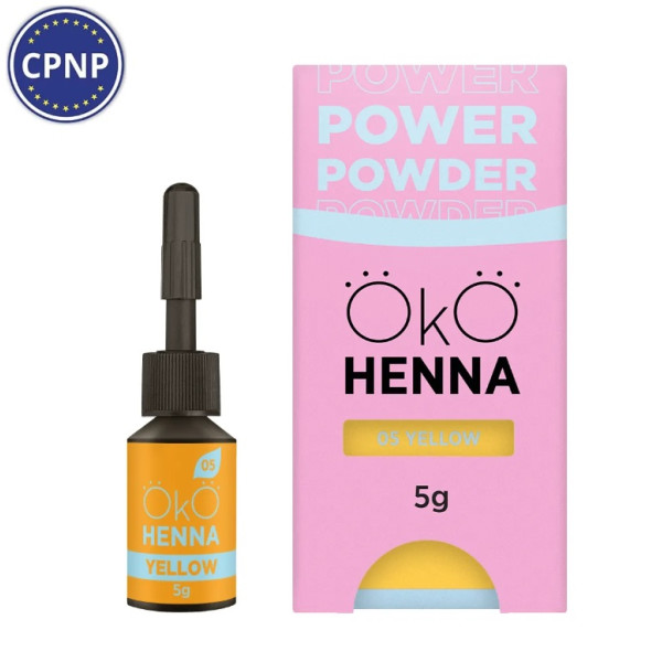 Хна для бровей OKO Power Powder, 05 Yellow, 5 г