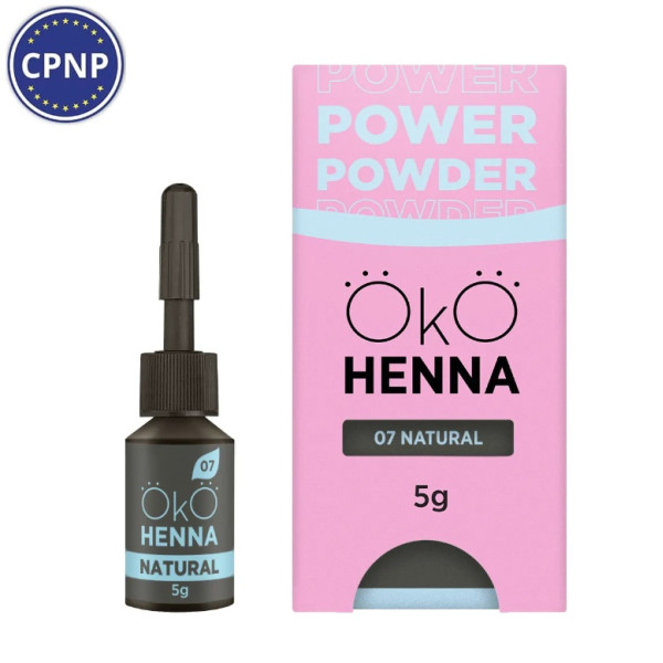 Хна для бровей OKO Power Powder, 07 Natural, 5 г