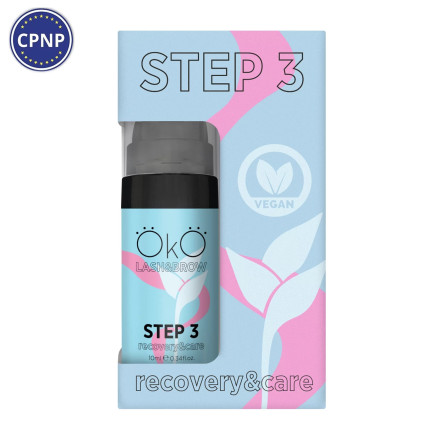 Composition for laminating eyelashes and eyebrows OKO STEP 3 CARE and RECOVERY, 10 ml