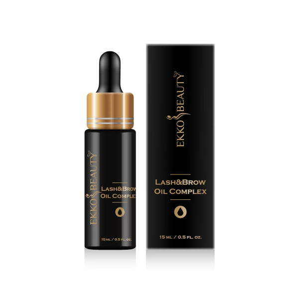 Olejek na porost brwi i rzęs Ekko Beauty, 15 ml