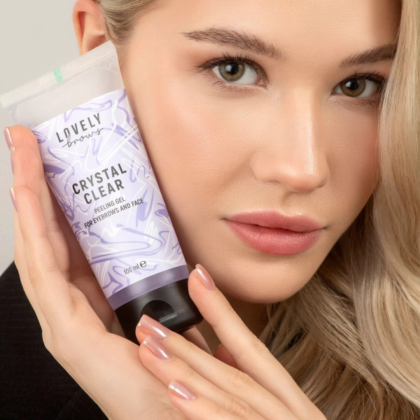 Пилинг-скатка Lovely brows Crystal clear для бровей и лица
