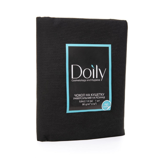 Couch cover Doily 0.8x2.1 m (1 pc/pack) made of spunbond 80 g/m2, black
