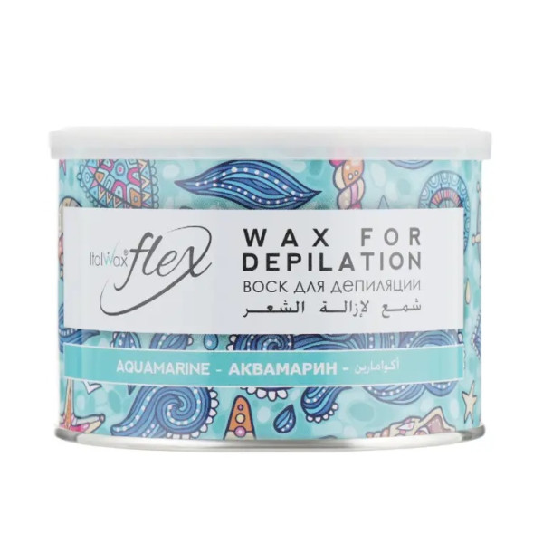 Wax in a jar Italwax FLEX - Aquamarine, 400 g